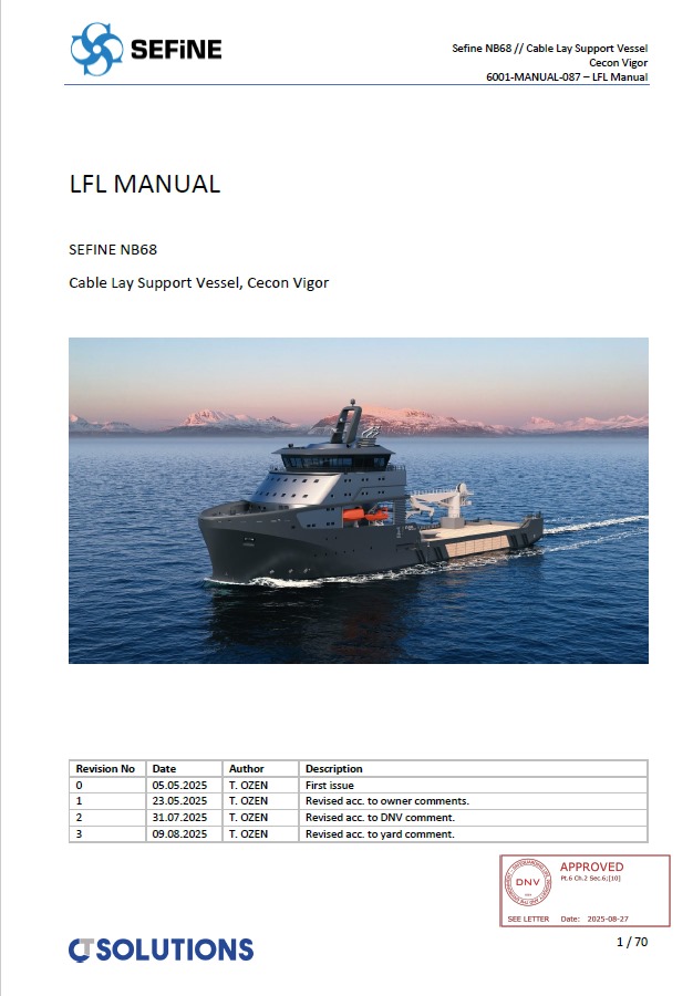 LFL Manual for Cable Lay Support Vessel